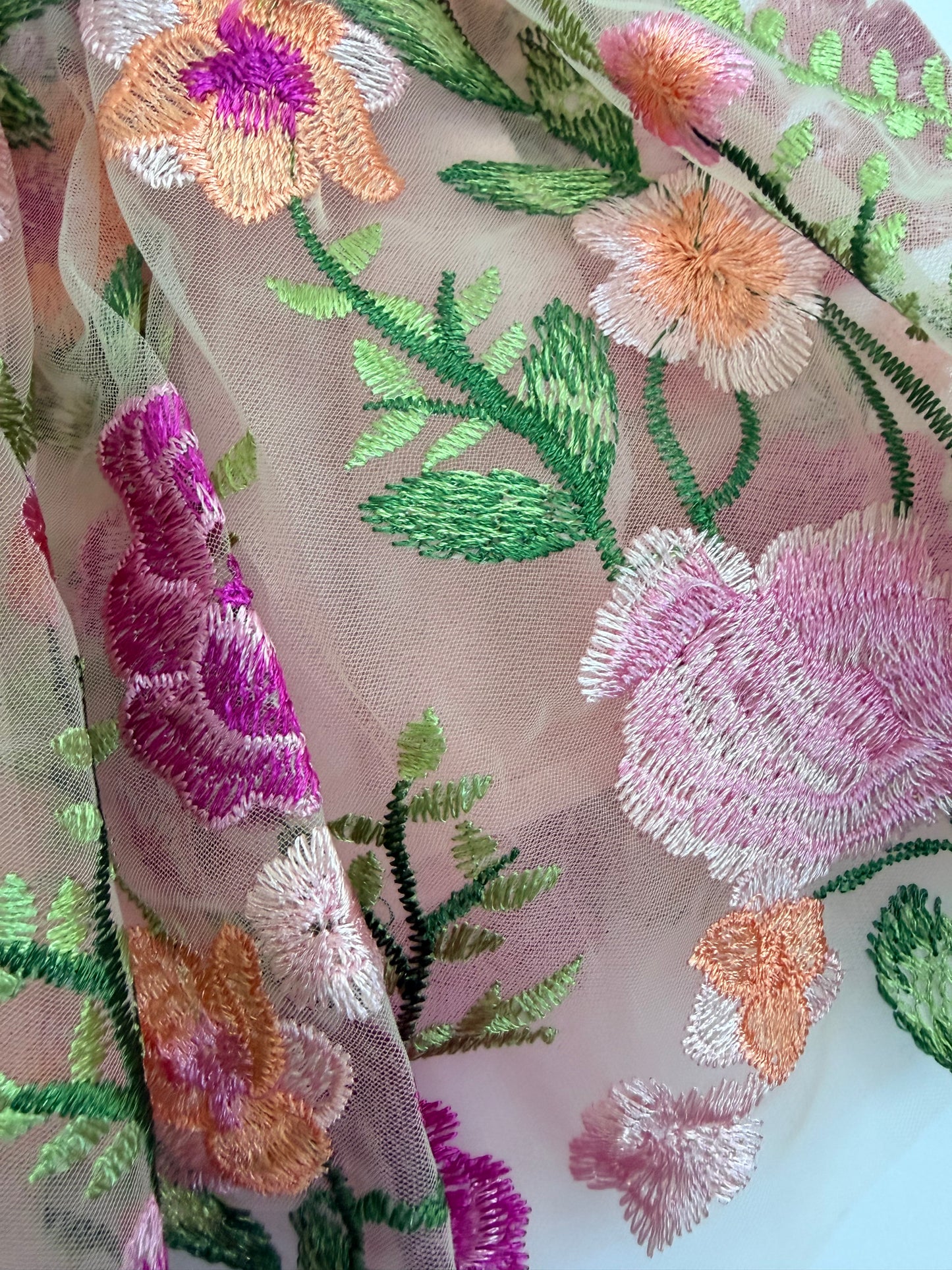 Embroidery Lace Tutu Skirt