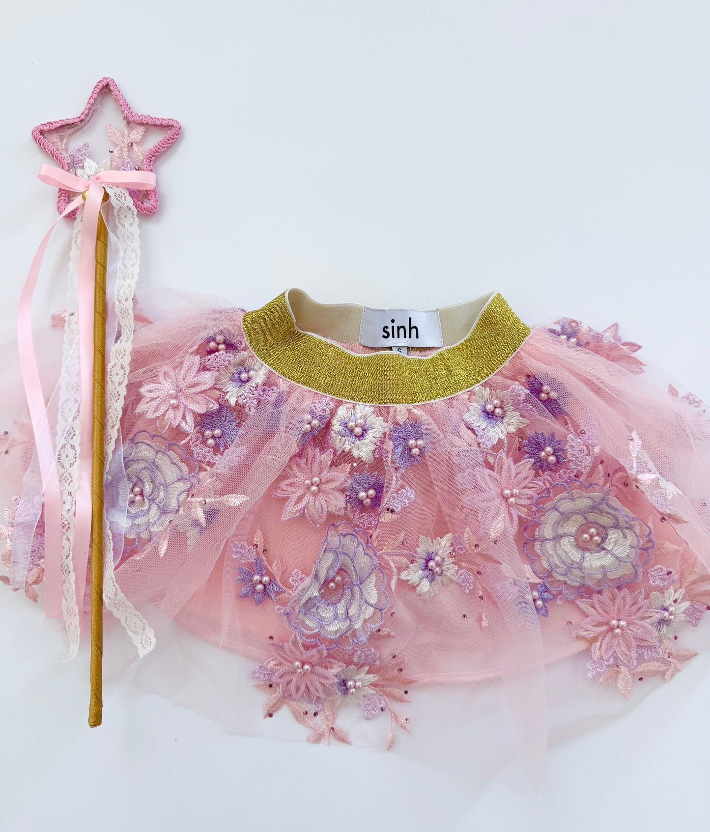 Embroidery Lace Tutu Skirt