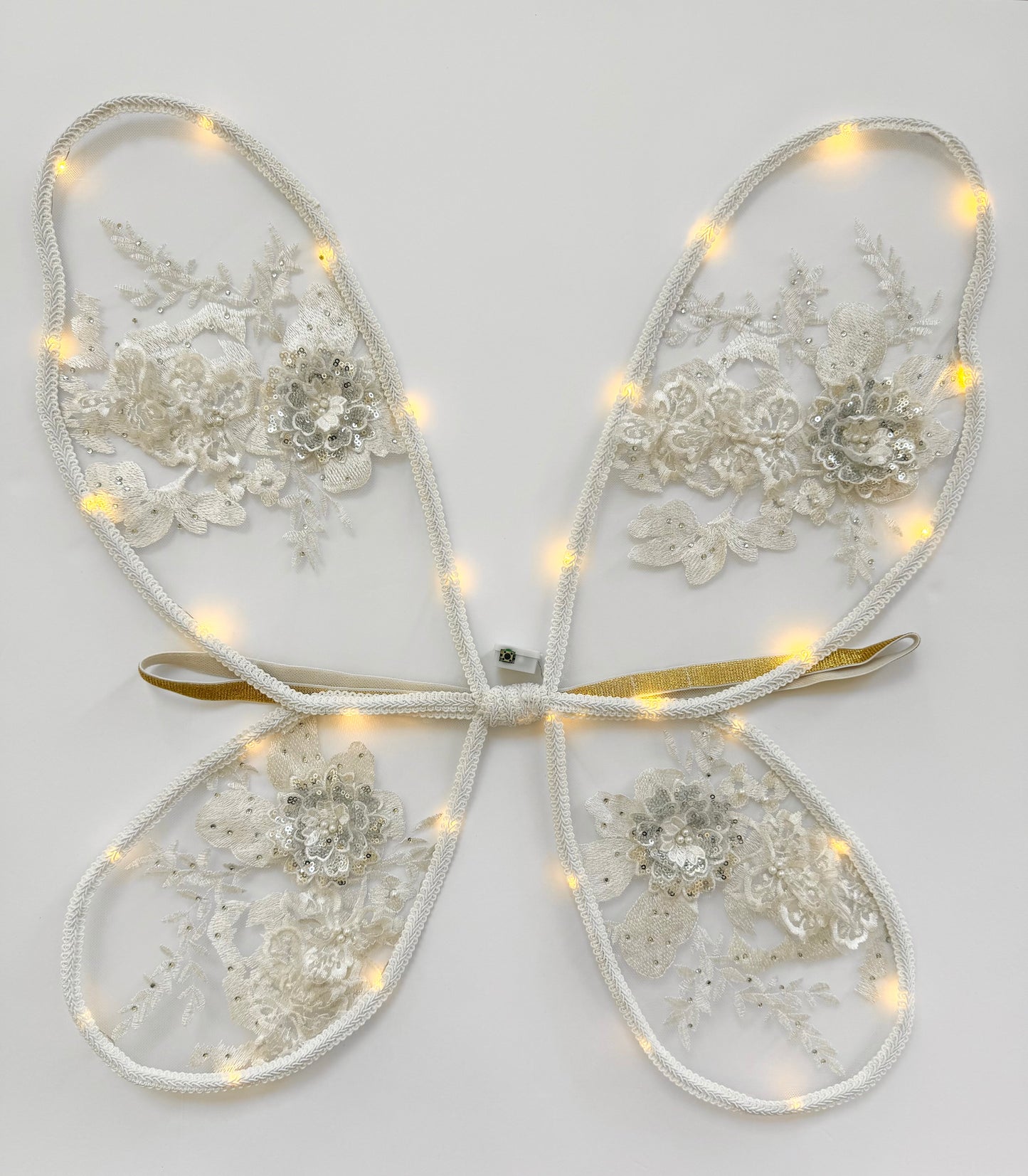LED Embroidery Lace Fairy Wing and Wand Set