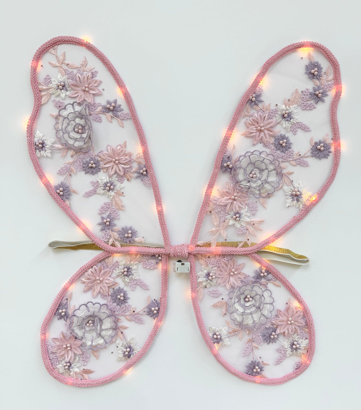 LED Embroidery Lace Fairy Wing and Wand Set