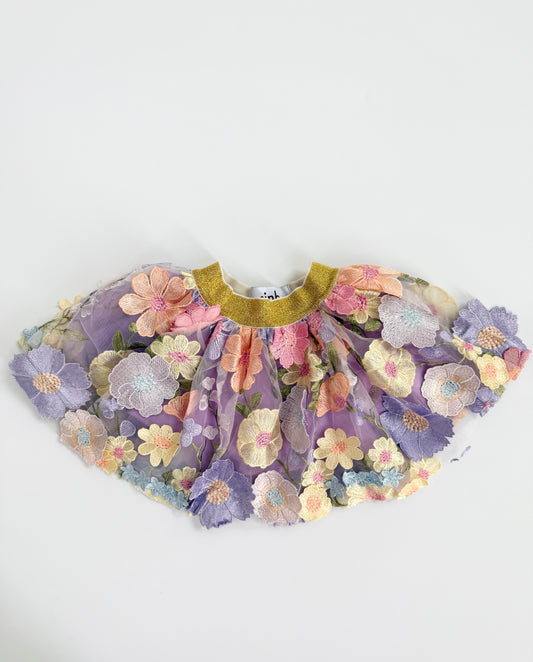 Embroidery Lace Tutu Skirt