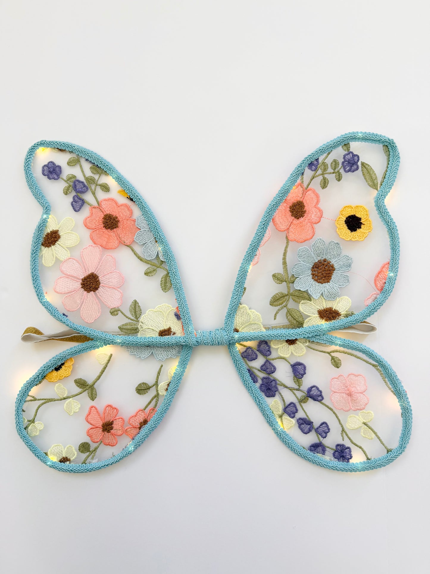 LED Embroidery Lace Fairy Wing, Wand, and Tutu Set