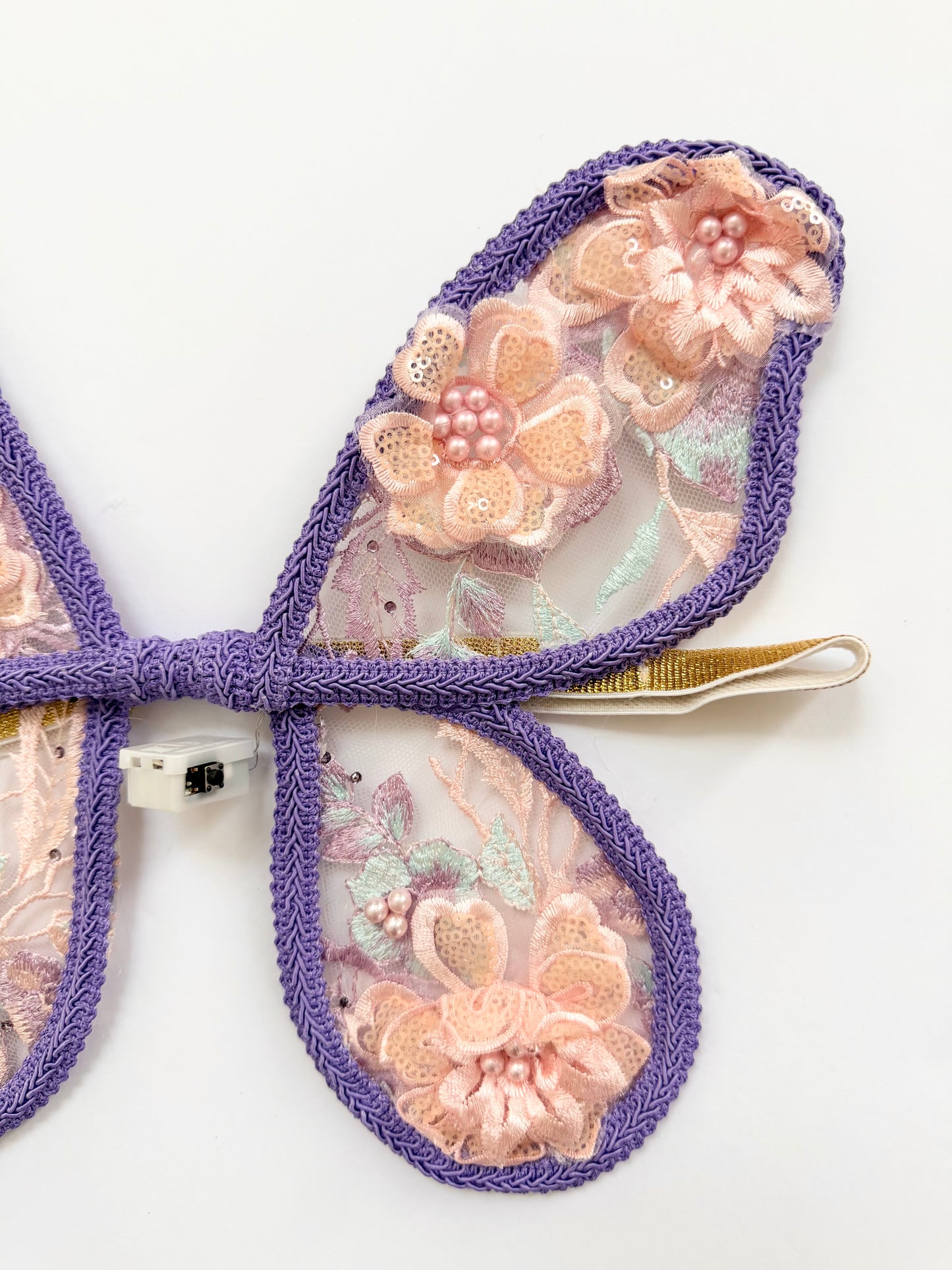 LED Embroidery Lace Fairy Wing and Wand Set