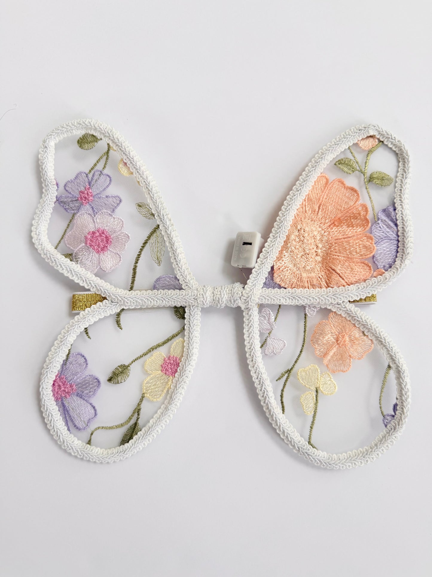 LED Embroidery Lace Fairy Wing, Wand, and Tutu Set