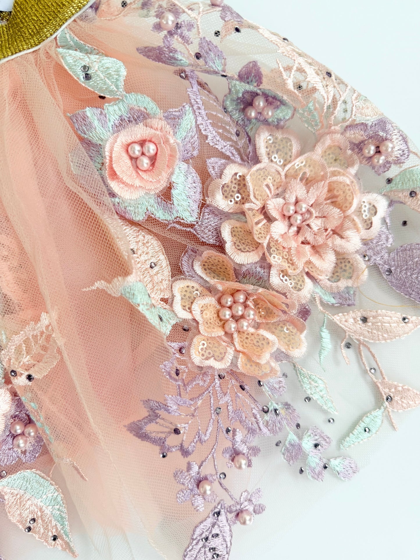 Embroidery Lace Tutu Skirt