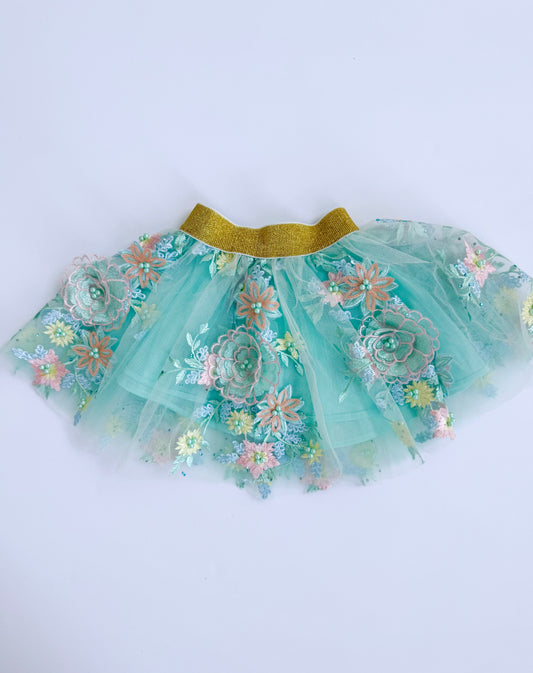 Embroidery Lace Tutu Skirt