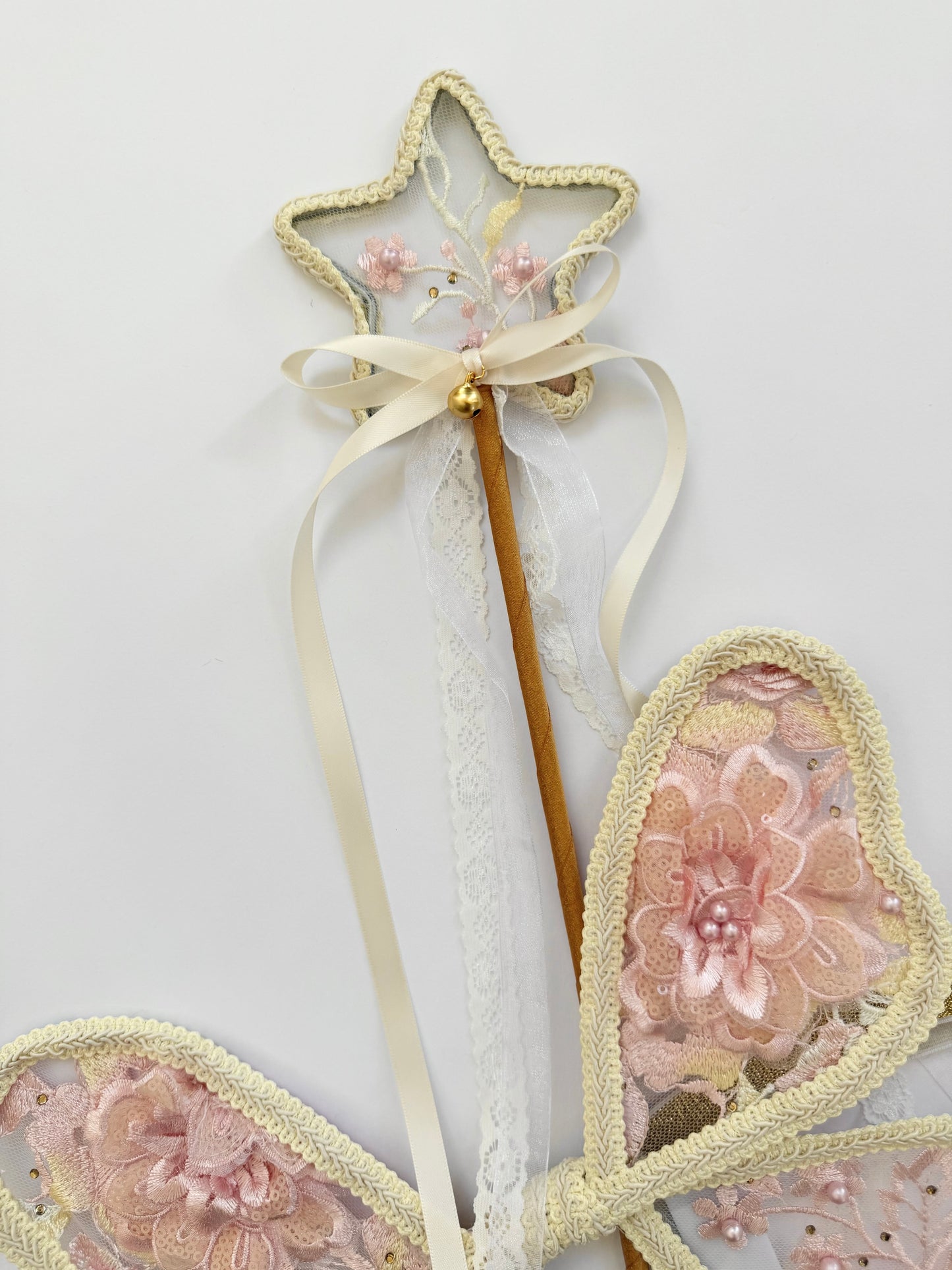 LED Embroidery Lace Fairy Wing and Wand Set