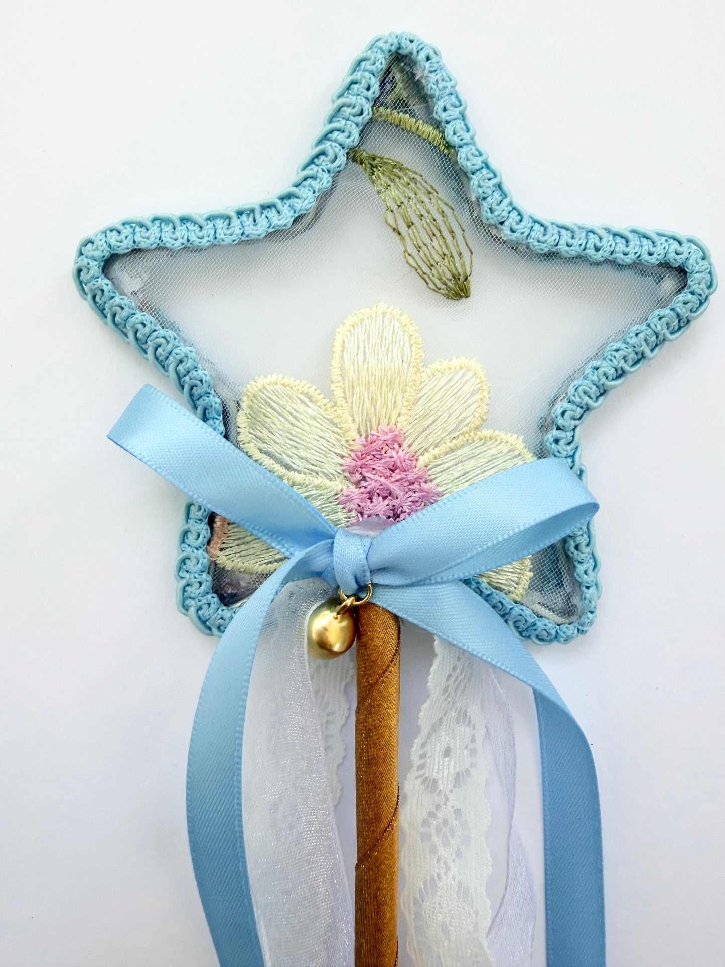 LED Embroidery Lace Fairy Wing, Wand, and Tutu Set