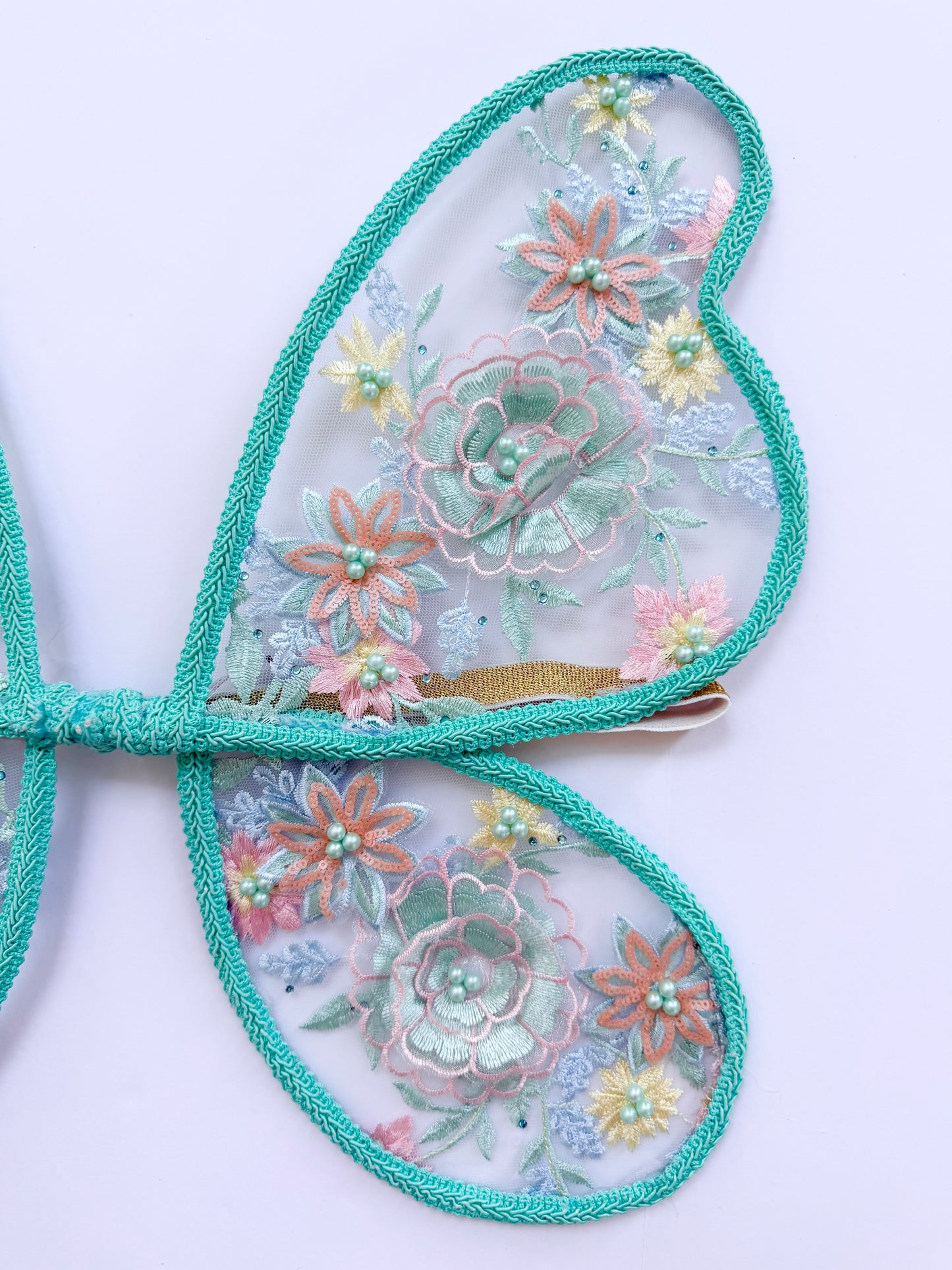 LED Embroidery Lace Fairy Wing and Wand Set