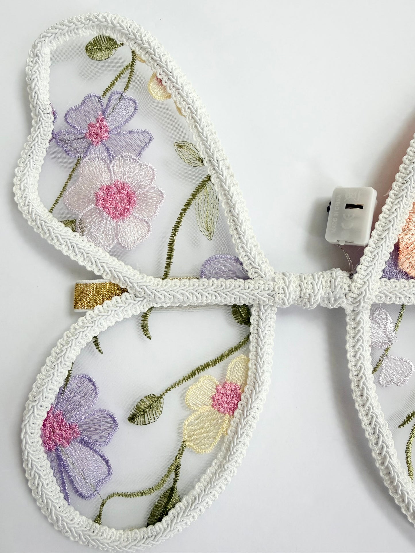 LED Embroidery Lace Fairy Wing, Wand, and Tutu Set