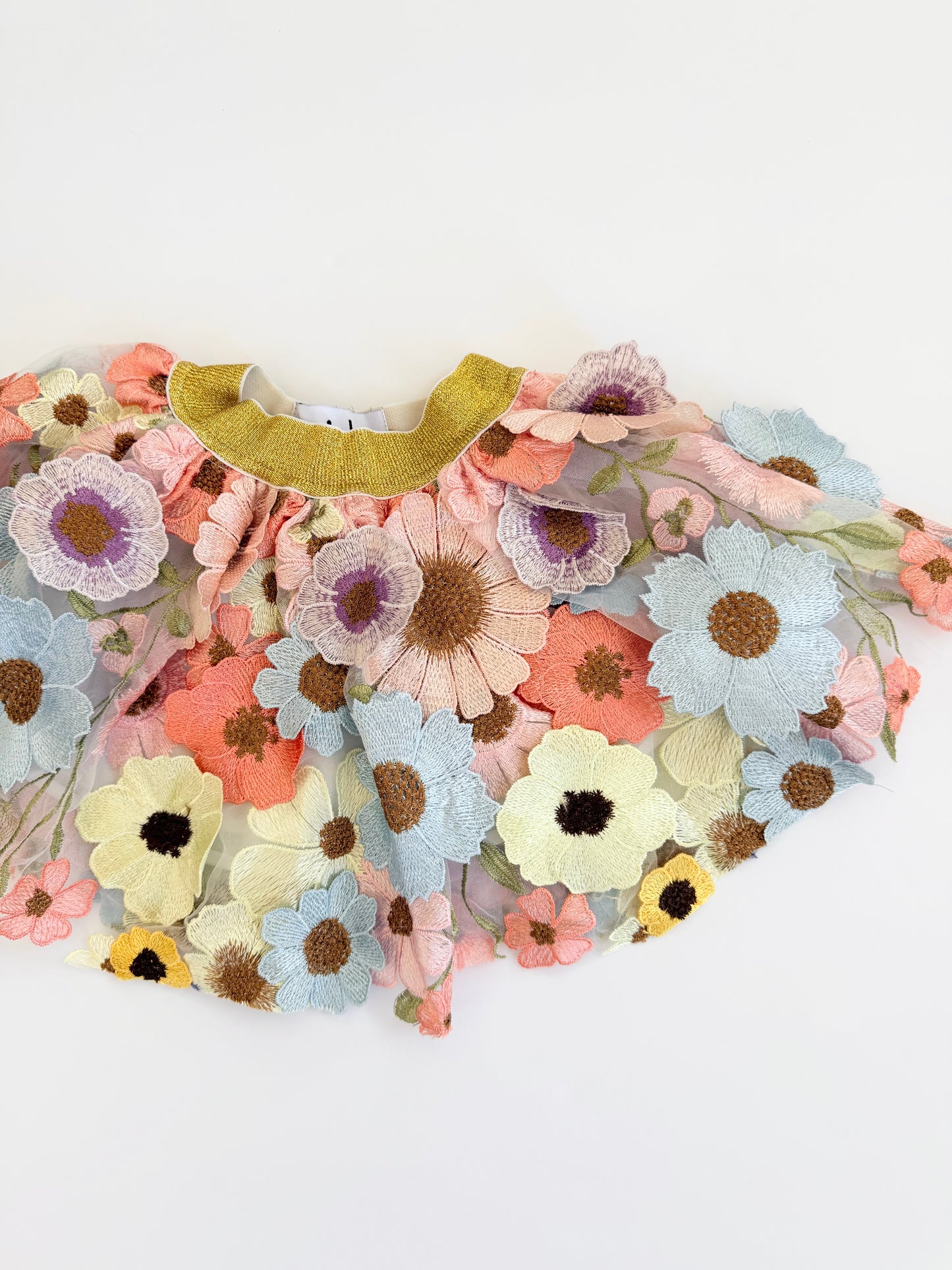 Embroidery Lace Tutu Skirt