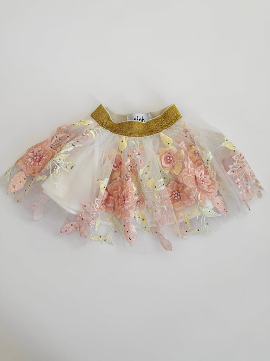 Embroidery Lace Tutu Skirt