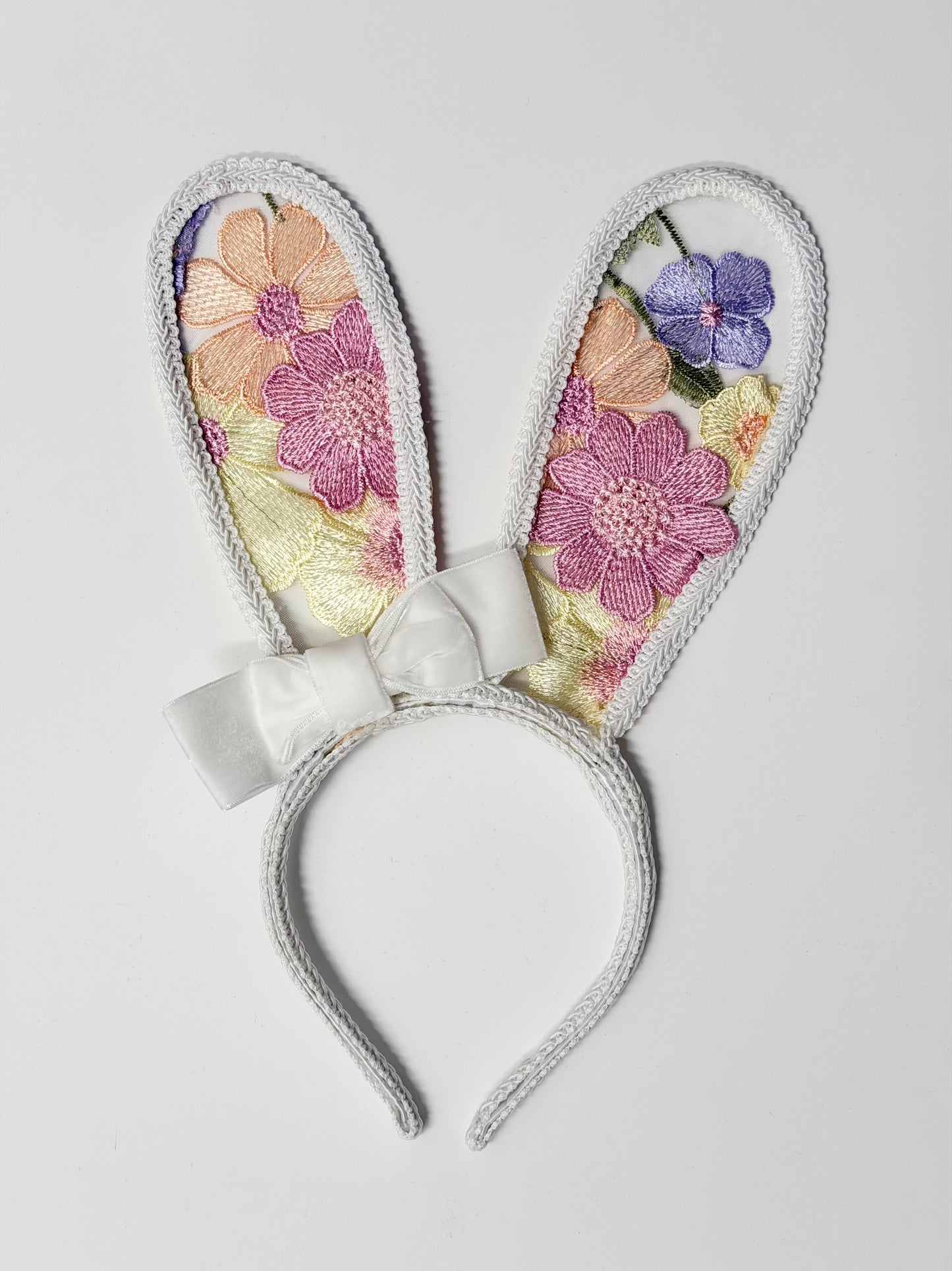 Embroidery Lace Bunny Ears Headband