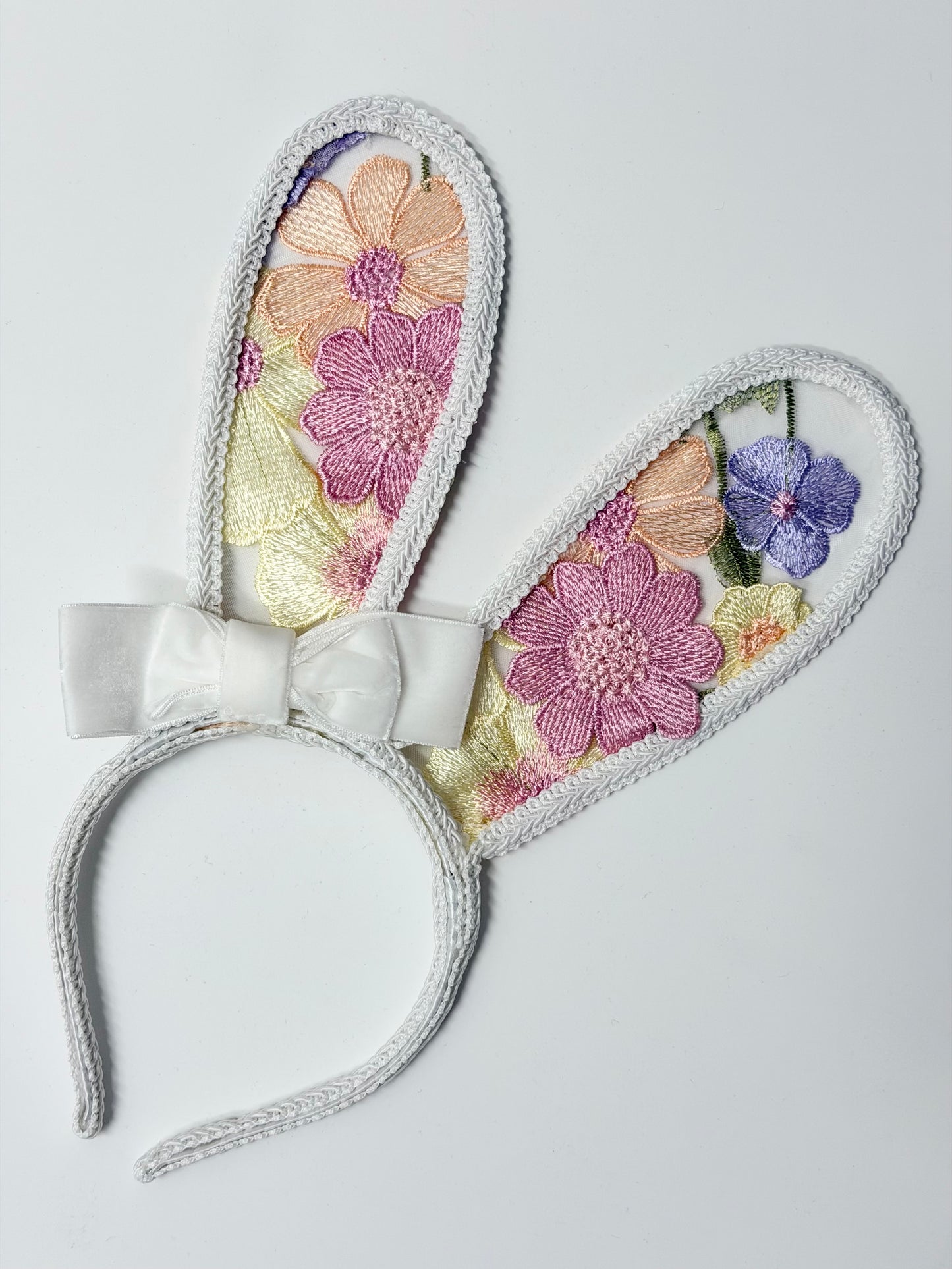 Embroidery Lace Bunny Ears Headband