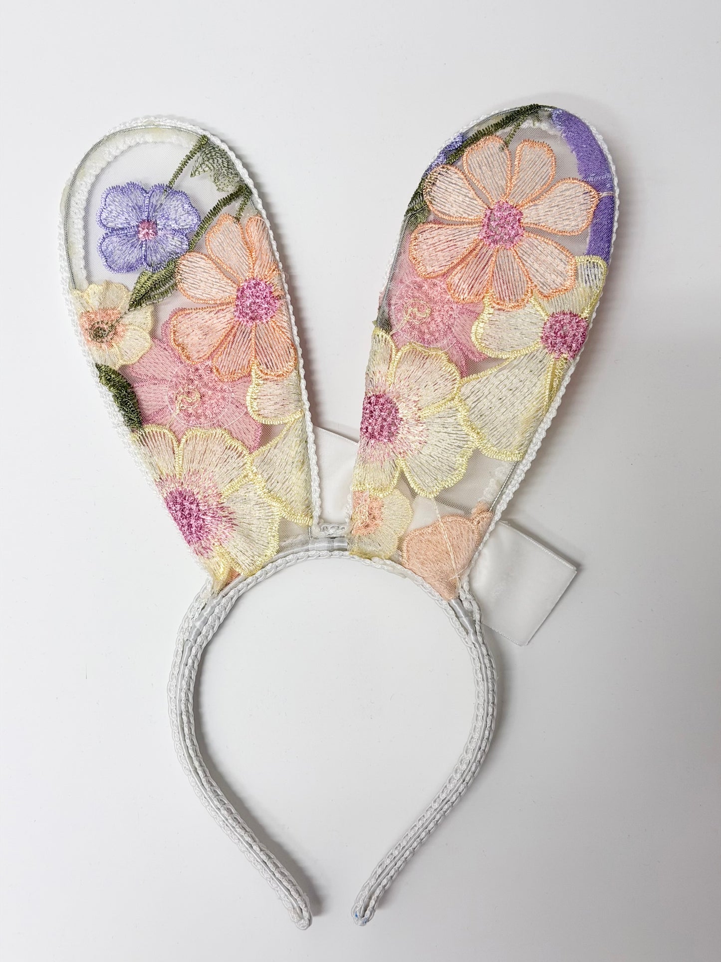 Embroidery Lace Bunny Ears Headband