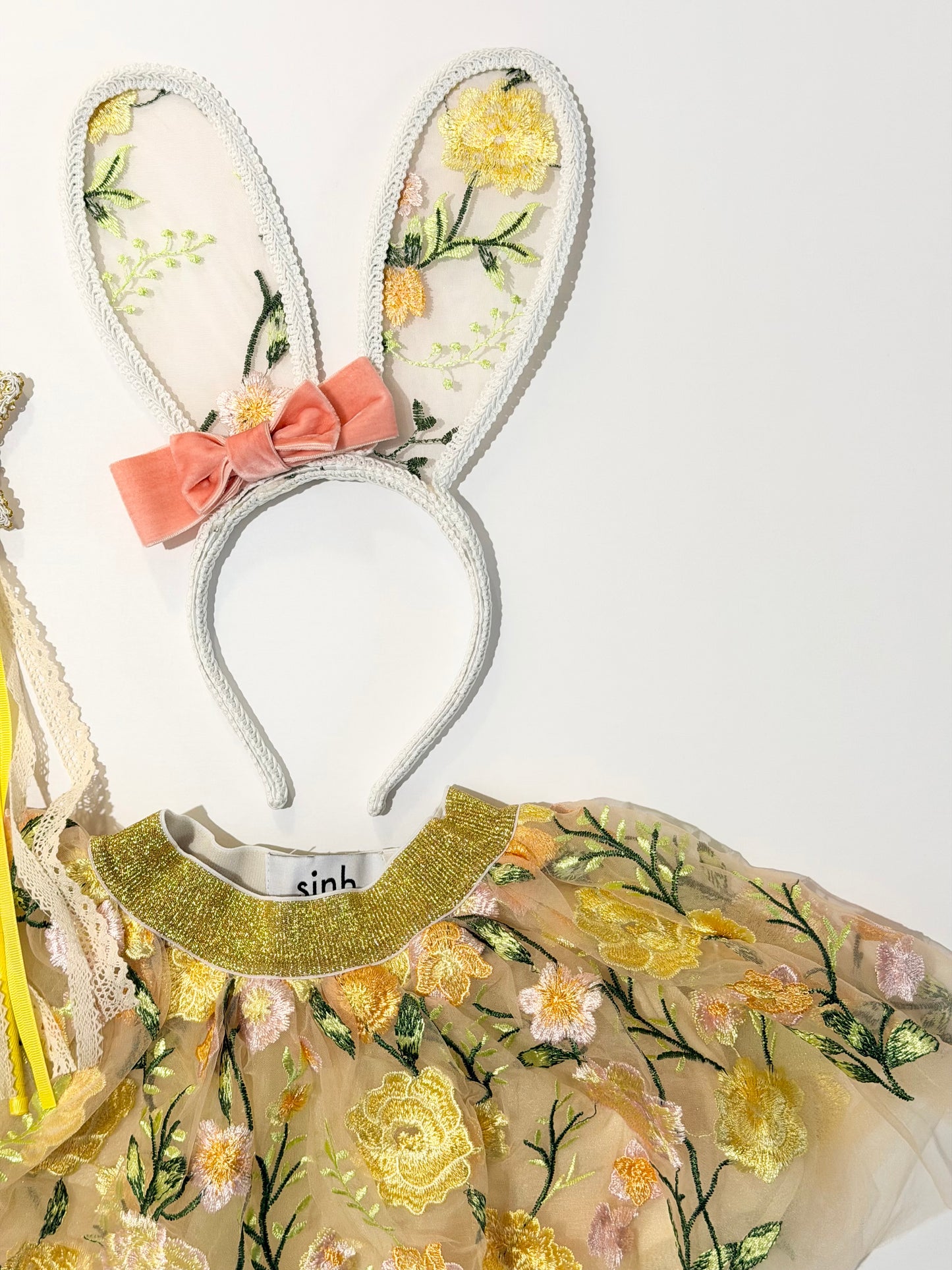 Embroidery Lace Bunny Ears Headband