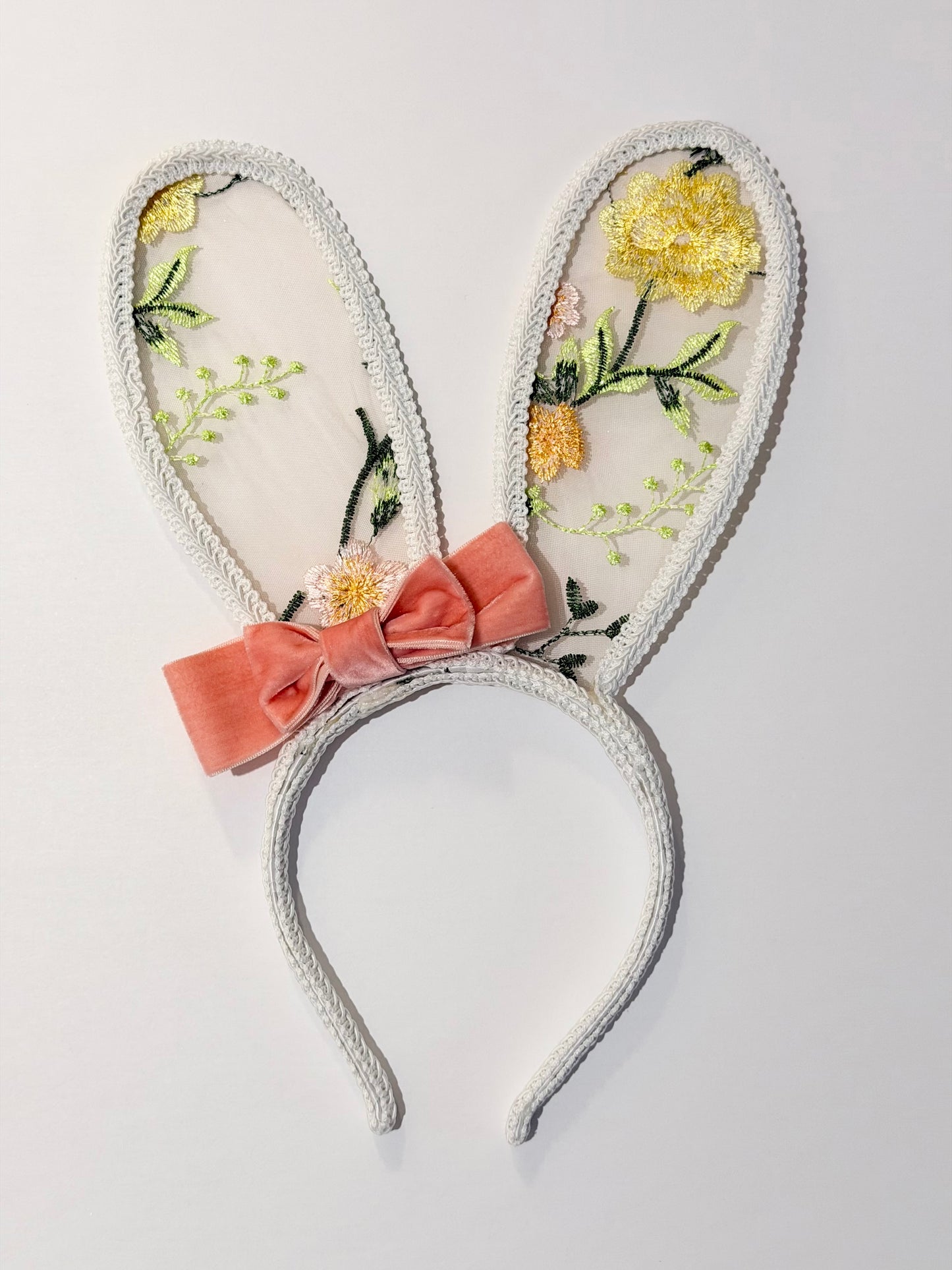 Embroidery Lace Bunny Ears Headband