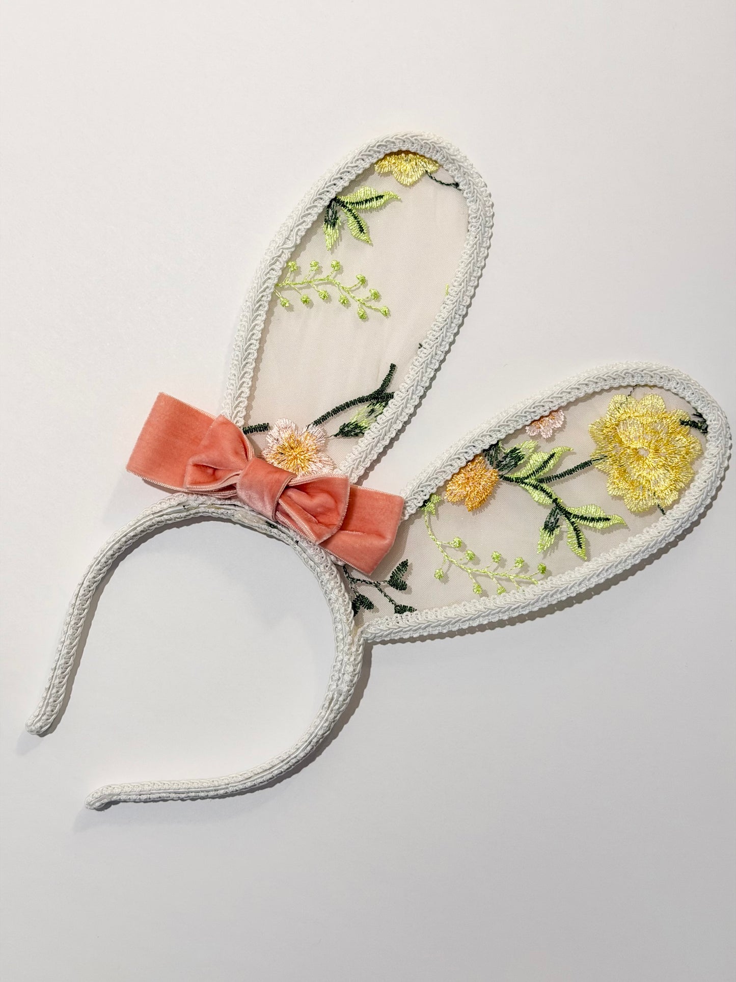 Embroidery Lace Bunny Ears Headband