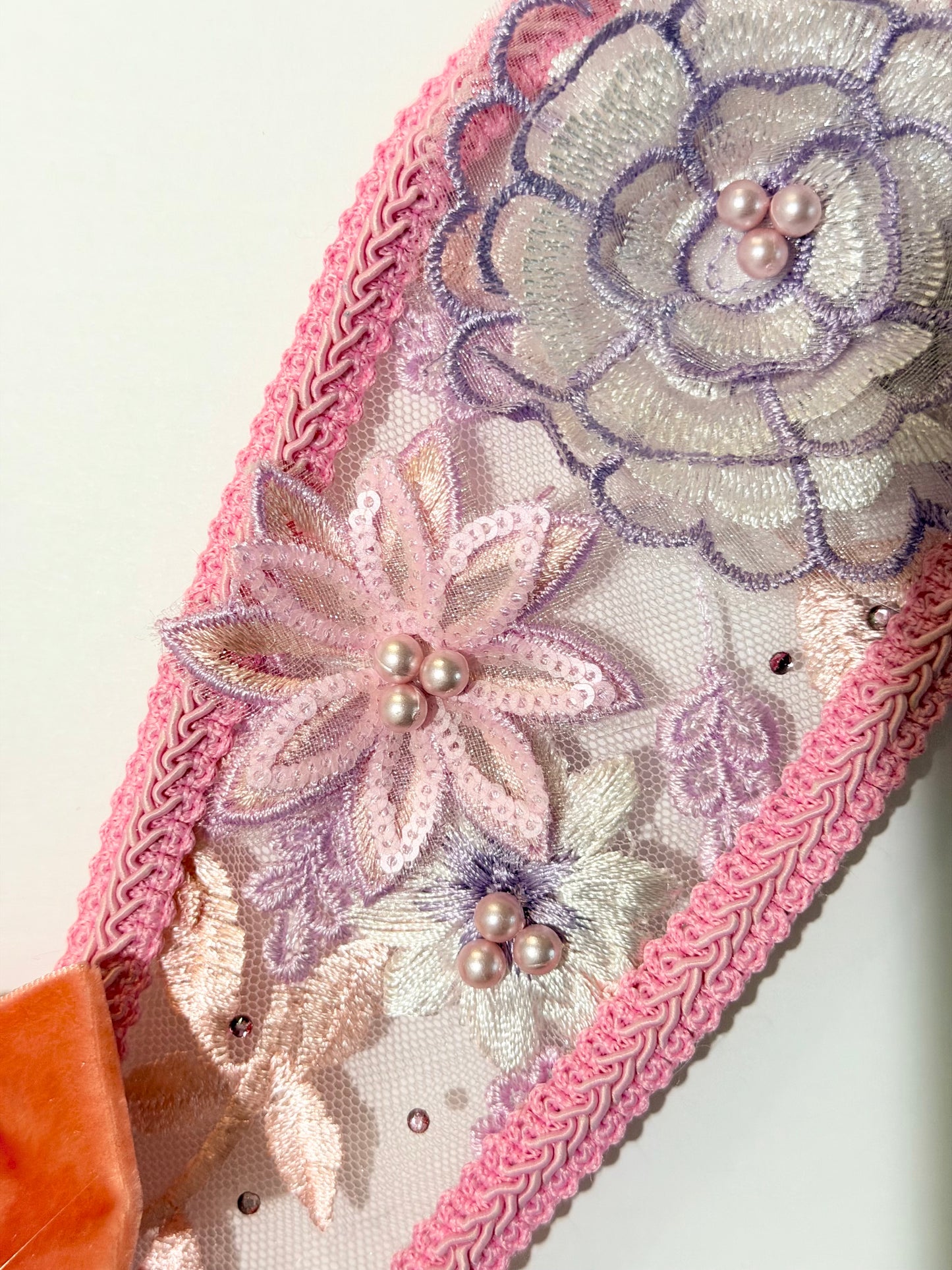 Embroidery Lace Bunny Ears Headband