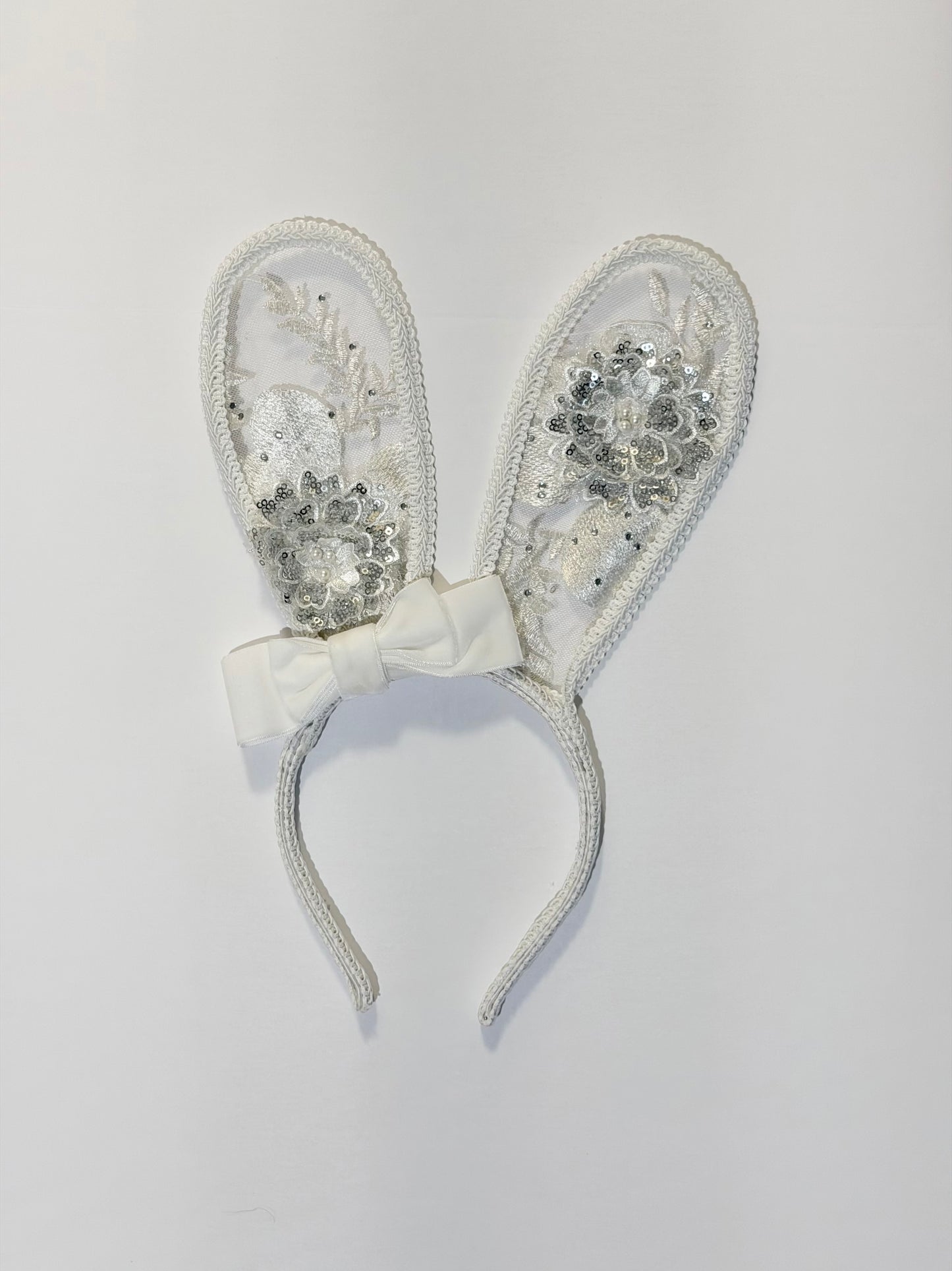 Embroidery Lace Bunny Ears Headband