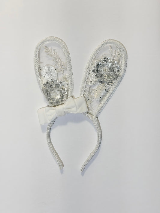 Embroidery Lace Bunny Ears Headband