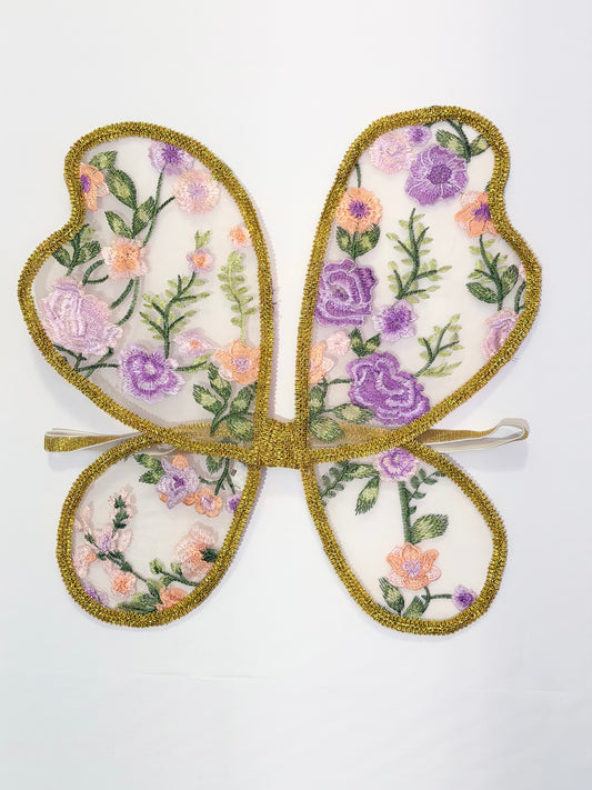 LED Embroidery Lace Fairy Wing and Wand Set