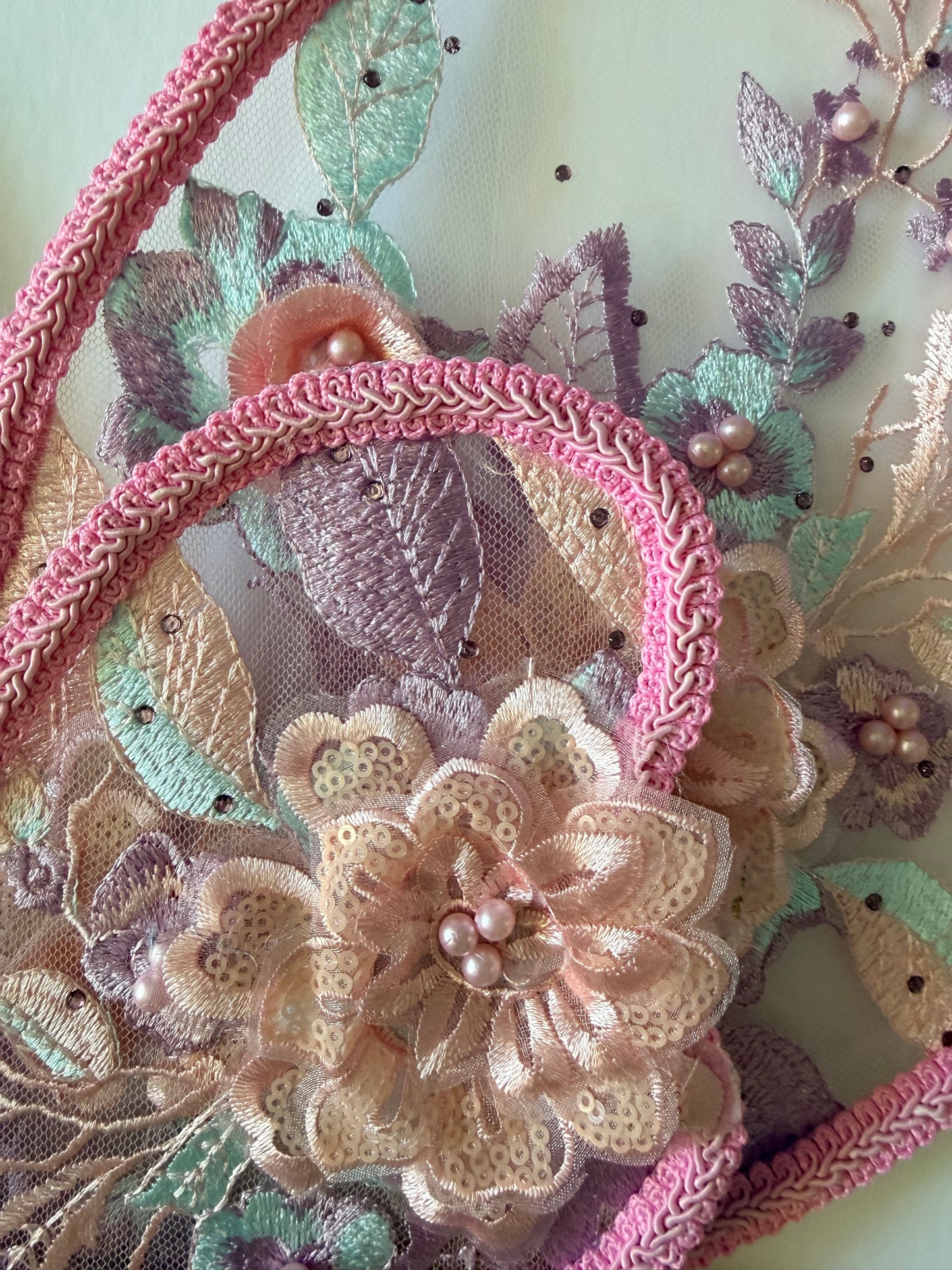 LED Embroidery Lace Double Fairy Wing and Wand Set