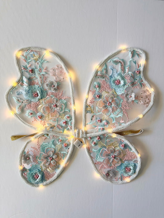 LED Embroidery Lace Fairy Wing and Wand Set