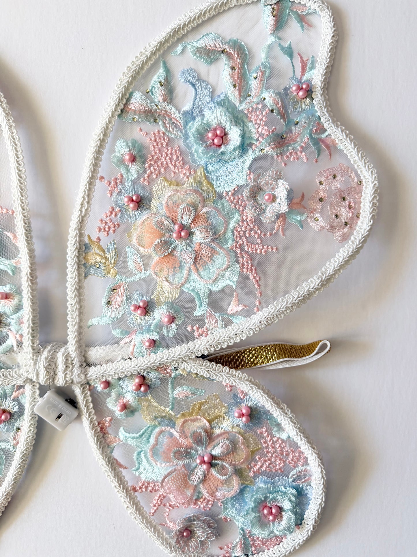 LED Embroidery Lace Fairy Wing and Wand Set