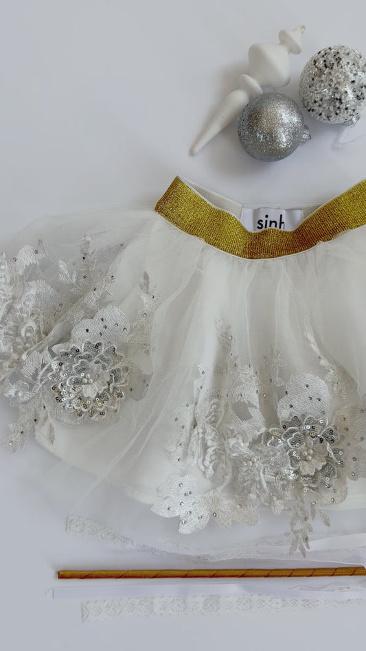 Embroidery Lace Tutu Skirt